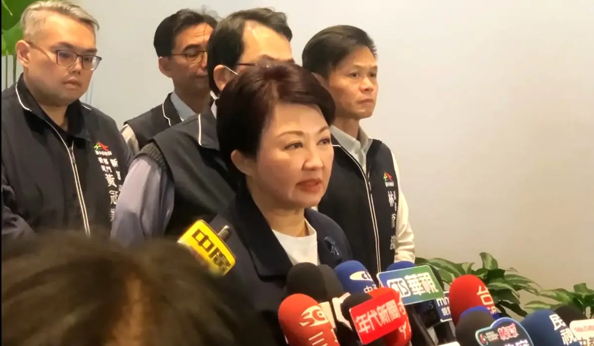 ▲盧秀燕被問及是否參選黨主席，難得正面回應「基本上還沒決定」。（圖／記者顏幸如攝，2025.02.21）