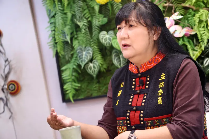▲伍麗華強調自己不會罷免他黨立委反制，這樣只會傷害原住民的權益。（圖／記者李政龍攝）