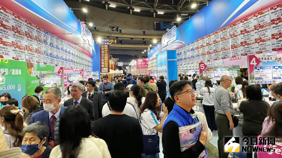 ▲高雄巨蛋春季旅展2/21至2/24舉辦，開展第一天就吸引眾多民眾參前往。（圖／記者陳美嘉攝，2025.02.21）