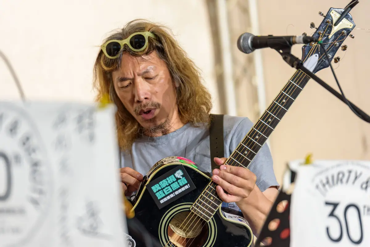 ▲「無獻清林」罷免領銜人朱頭皮今（21）日表示，他們要申請公園場地舉辦反共音樂會卻遭區公所拒絕。（圖／取自朱頭皮臉書）