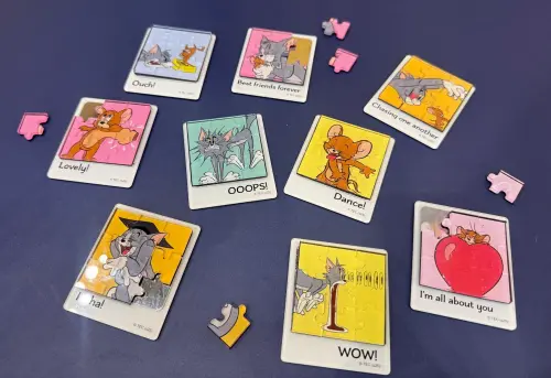 ▲磁鐵壓克力拼圖，採隨機出貨，每個售價199元。（圖／記者鍾怡婷攝）