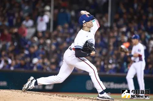 ▲經典賽資格賽中華隊中繼投手林維恩繳出1局3K無失分的好表現。(圖/記者葉政勳攝 , 2025.02.21) ▲經典賽資格賽中華隊中繼投手林維恩繳出1局3K無失分的好表現。(圖/記者葉政勳攝 , 2025.02.21)