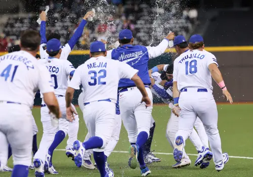 ▲尼加拉瓜連兩天敲出再見安打，順利拿下二連勝。（圖／大會提供）