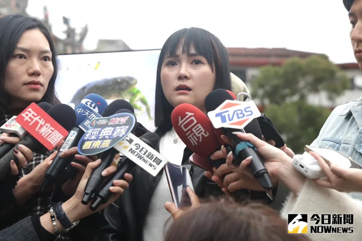 ▲民眾黨發言人吳怡萱痛批陳聖文貼蘭嶼標籤、污名化蘭嶼。（圖/記者李政龍攝）