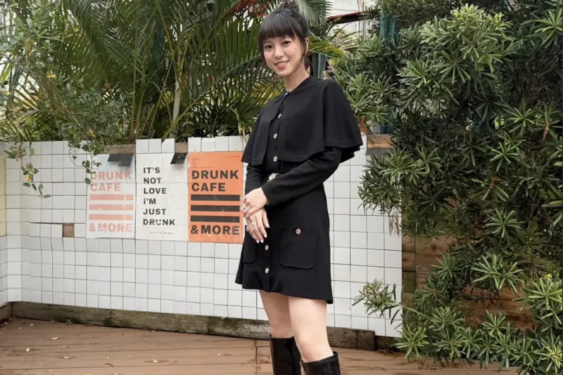 ▲項婕如在《夜校女生》演名校高材生，還面對閨密和自己喜歡上同一個人的情況。她認為戲外不會發生，自我打趣：「我的口味比較特殊。」不覺得長相有特別重要。（圖／興揚電影提供）