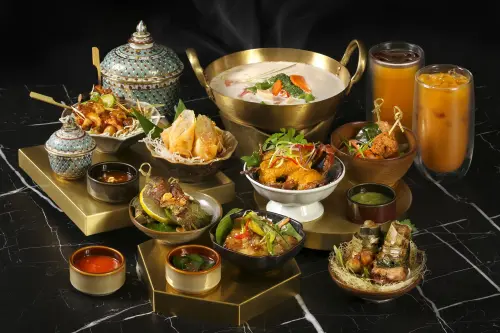 月亮蝦餅年賣百萬份!瓦城「黑松露月亮」新開賣 網美街邊店亮相 ▲台北花園大酒店旗下花園thai thai即日起推出全新泰式系列料理,個人每套329元起+10%;泰御皇家雙人饗宴每套1,199元+10%。(圖/台北花園大酒店提供)