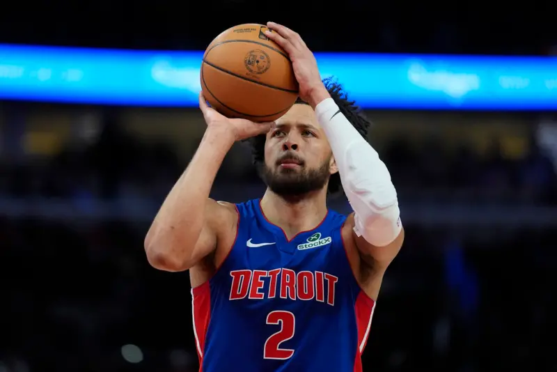 ▲在主場以106：97擊敗洛杉磯快艇後，NBA美國職業棒球大聯盟（Major League Baseball）底特律活塞豪取7連勝，這是球隊自2014-15賽季以來最長的連勝紀錄，標誌著這支曾經的東區弱旅正式崛起。（圖／美聯社／達志影像）