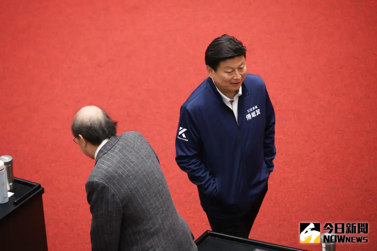 ▲國民黨團總召傅崐萁說，國民黨不會中計，國民黨是團結的。（圖／記者陳明安攝，2024.02.25）