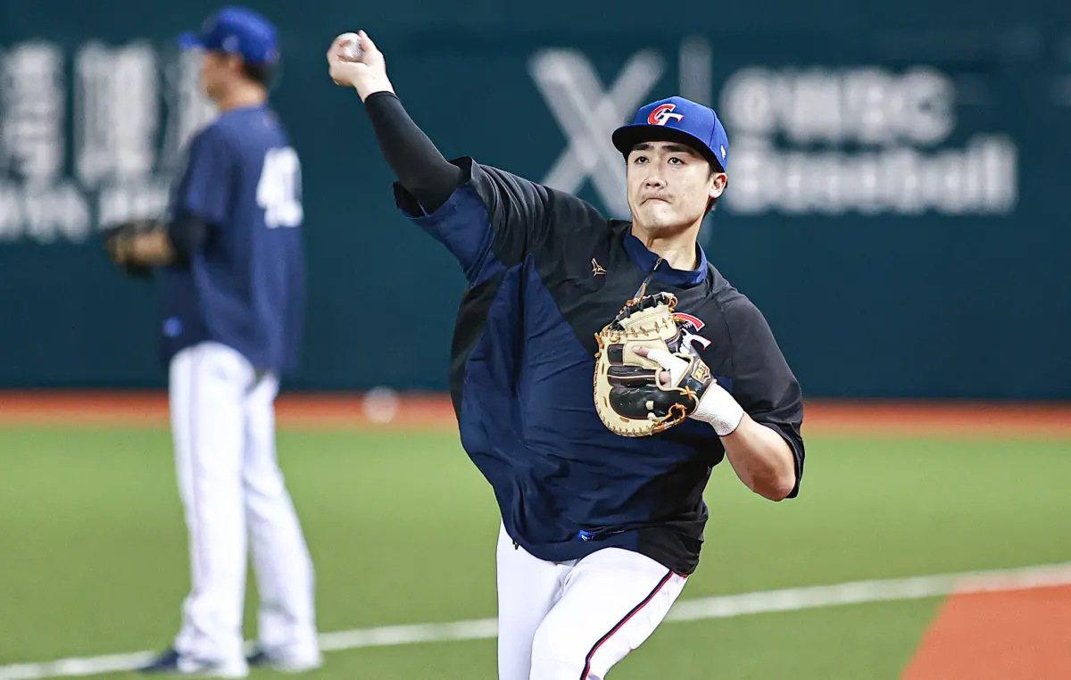 ▲中華隊捕手高宇杰在經典賽資格賽關鍵附加賽擔任指定打擊。（圖／記者葉政勳攝，2025.02.21）