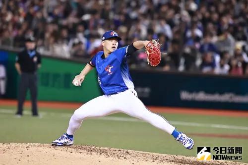 ▲經典賽資格賽中華隊中繼投手孫易磊。(圖/記者葉政勳攝 , 2025.02.25) ▲孫易磊說火腿隊隊友都有關看他在經典賽資格賽的表現。(圖/記者葉政勳攝 , 資料照)