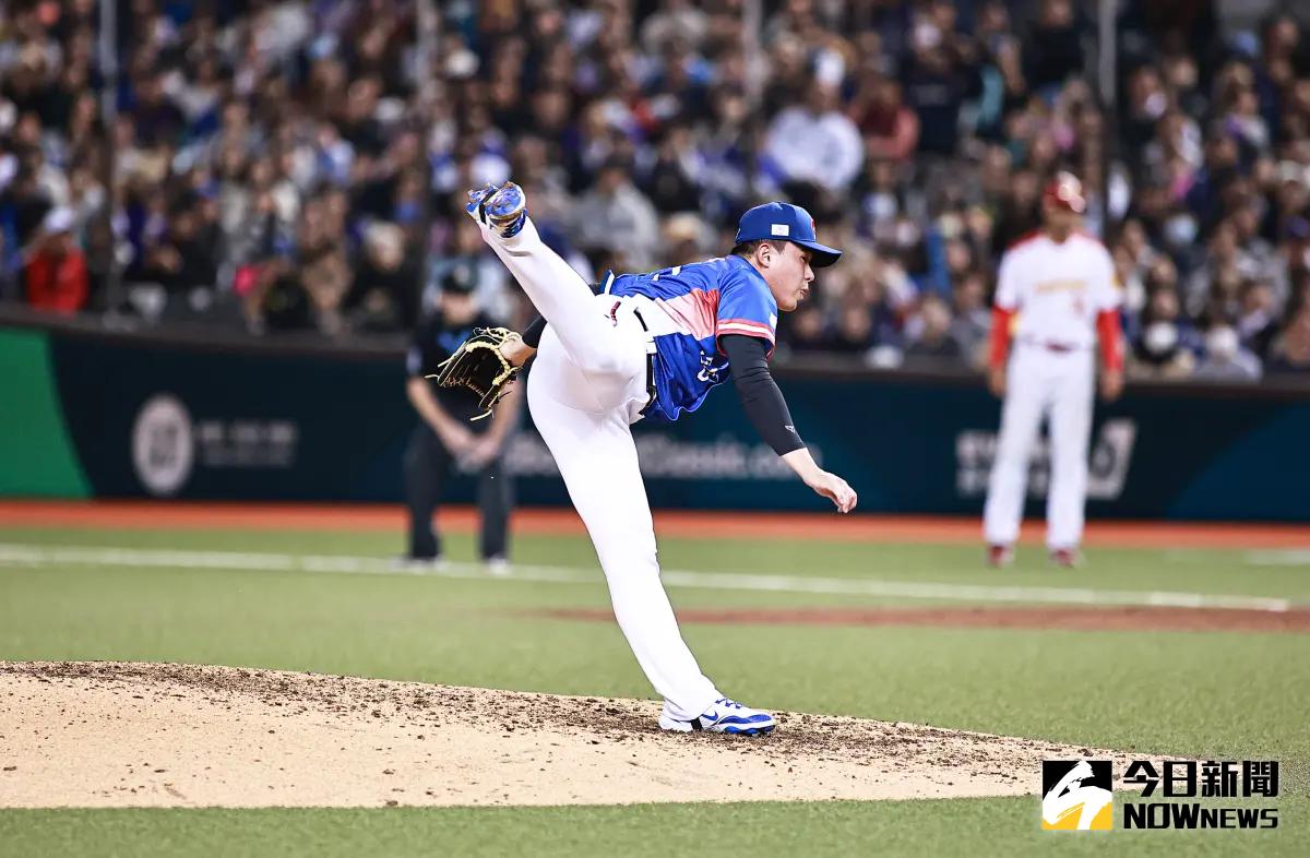 ▲本屆賽事上曾峻岳2次登板，合計主投2局無失分送出4次三振，拿下一次救援成功，防禦率為完美的0。（圖／記者葉政勳攝 , 2025.02.25）