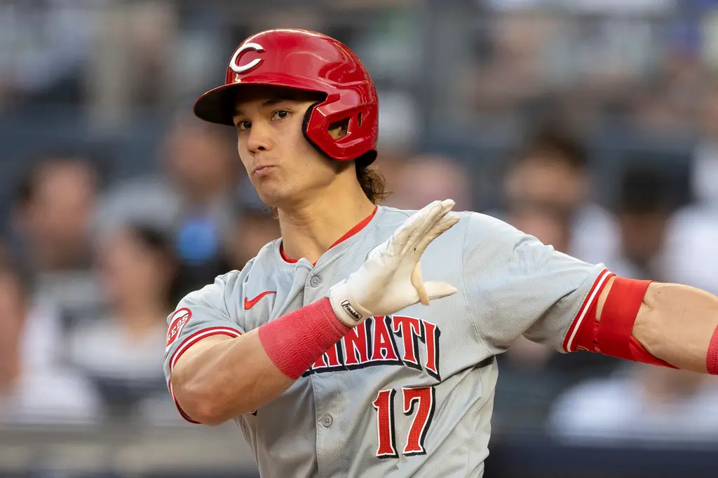 ▲MLB紅人外野手Stuart Fairchild媽媽來自台灣，有資格為台灣出戰經典賽，稍早他接受《中央社》訪問，親自表態願意代表台灣出賽。（圖／美聯社／達志影像）