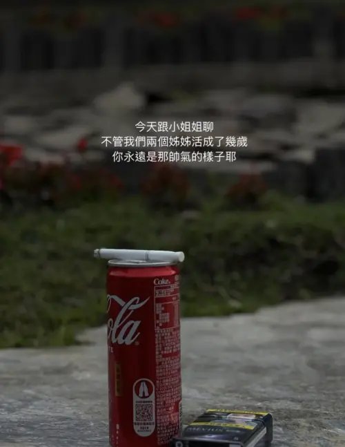 ▲孟耿如買了弟弟生前最喜歡的可樂去看祂。（圖／翻攝自孟耿如IG）