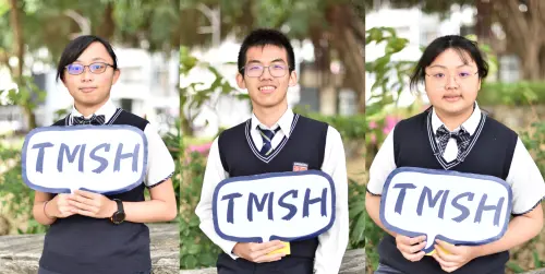 ▲ 大明高中學生學測成績亮眼，（左一）高中部謝安妍英文滿級分學科皆達頂標。（圖／大明高中提供）