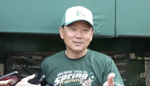 ▲洪一中受訪時談到中華隊球員，尤其是經過他親自特訓的王博玄表現傑出，他稱讚王博玄：「雖然我說他的表現有點出乎意料，但他有現在的成績，完全是他應得的，因為他夠努力。」（圖／記者陳云茹攝 , 2025.02.27）