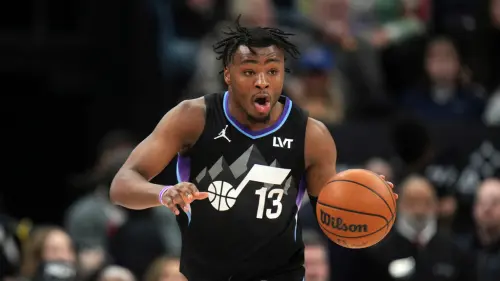 Collier以積極的比賽風格與出色的籃球智商著稱,作為新人,已經在西區墊底的爵士隊內獲得場均24分鐘的上場時間。 ▲Collier以積極的比賽風格與出色的籃球智商著稱,作為新人,已經在西區墊底的爵士隊內獲得場均24分鐘的上場時間。(圖/美聯社/達志影像)