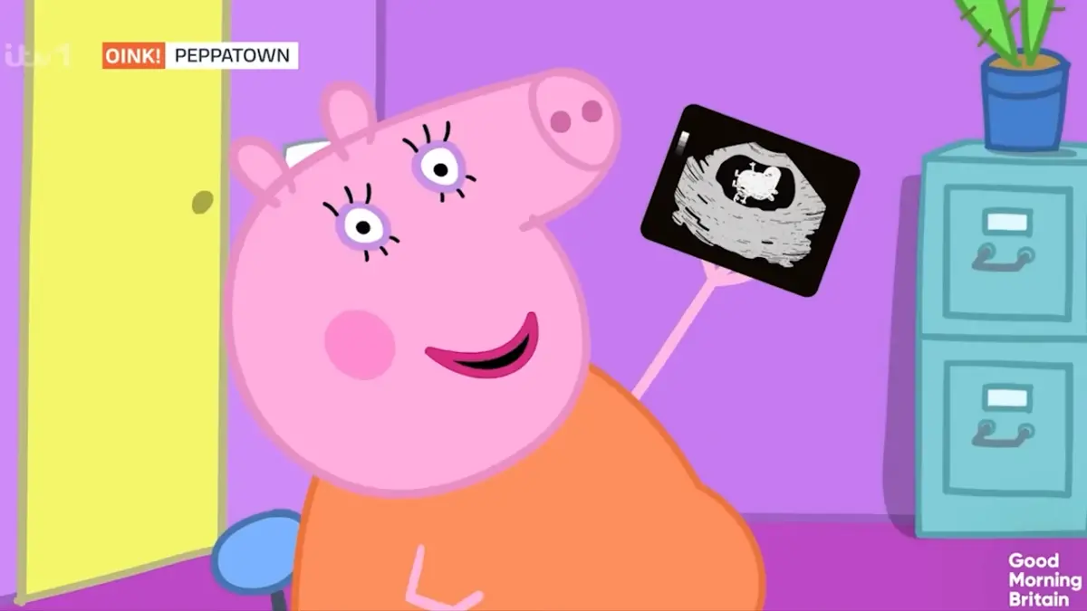 ▲佩佩豬一家時隔21年將有新成員誕生。（圖／翻攝YT@Peppa Pig - Official Channel）