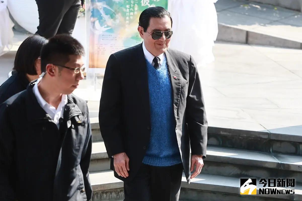 ▲前總統馬英九出席二二八紀念會。（圖／記者葉政勳攝，2025.02.28）