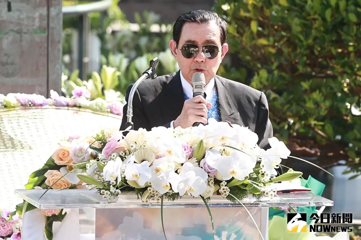 ▲前總統馬英九喊話，請總統賴清德立即守護台積電，停止社會內耗，不要繼續發動大罷免，分裂台灣。（圖／記者葉政勳攝，2025.02.28）