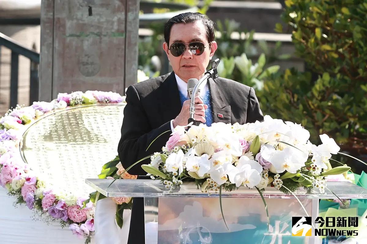 ▲前總統馬英九出席二二八紀念會。（圖／記者葉政勳攝，2025.02.28）
