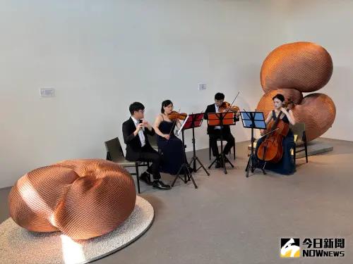 ▲鉅虹綠美館首展充滿音樂與藝術之美。（圖／記者金武鳳攝，2025.2.28)