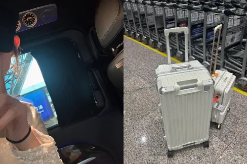 ▲李珠珢來台灣了！自拍照、行李標籤洩行蹤　萬人嗨翻：是桃園機場。（圖／李珠珢IG）