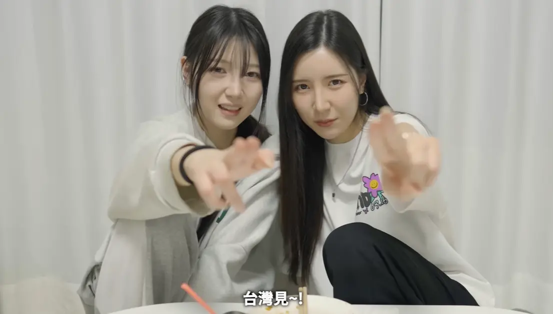 ▲李珠珢加盟富邦並來台灣發展，南珉貞（右）似乎有點擔心，在影片內放了對方的影片，並透露自己地位不保了、情況有點複雜。（圖／南珉貞YouTube）