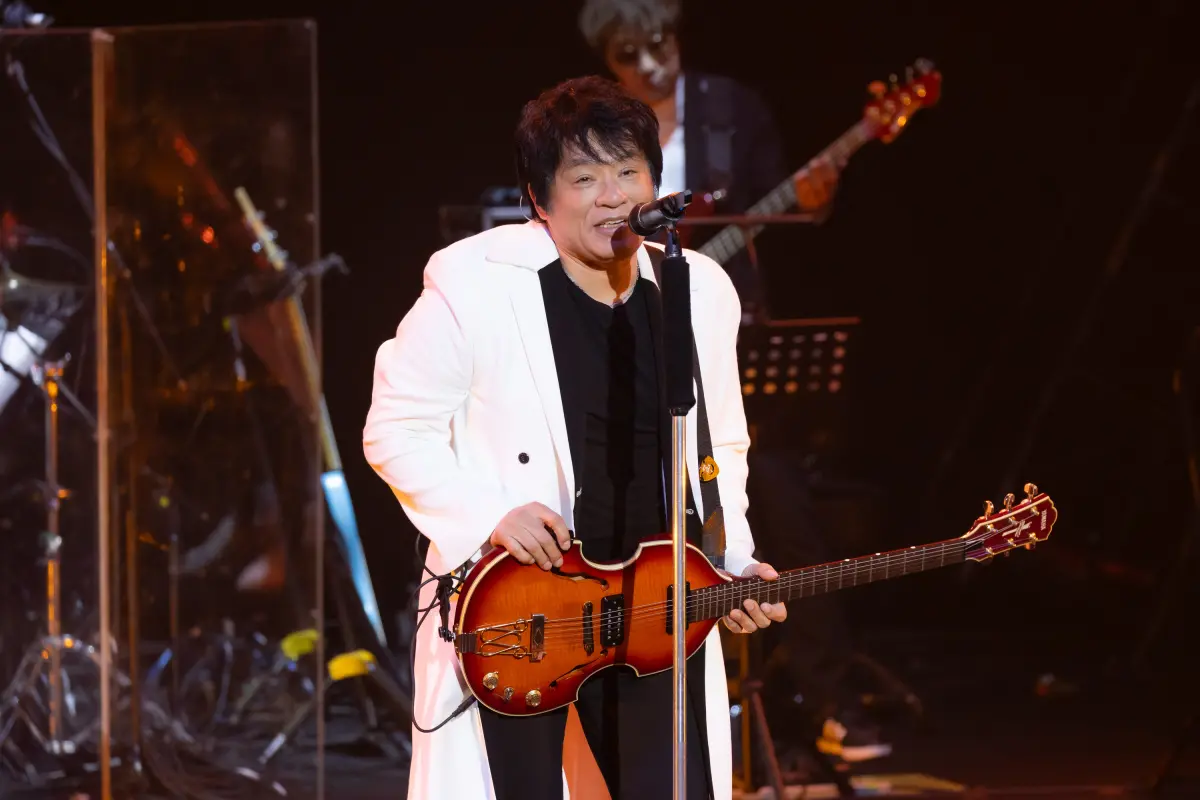 ▲ASKA（飛鳥涼）在TICC開唱，帶來經典的鄧麗君《何日君再來》。（圖／寬宏藝術、Welcome Music）