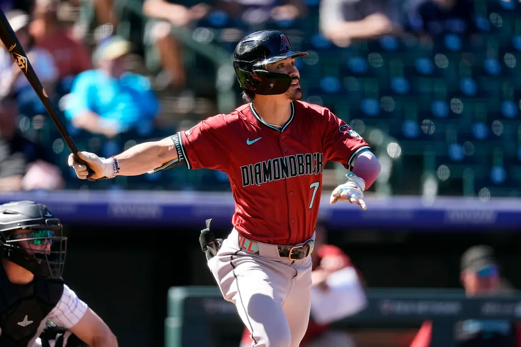 ▲Carroll本季誓言找回2年前國聯最佳新人身手，春訓提早調整收到成效，打擊率一度突破5成大關。。（圖／美聯社／達志影像）