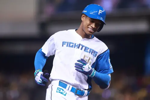 ▲北海道日本火腿鬥士外野手万波中正連兩天開轟。（圖／葉政勳攝，20250302）