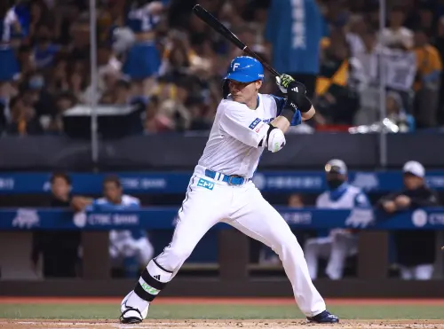 ▲北海道日本火腿鬥士隊清宮幸太郎面對中信兄弟敲出兩分砲。（圖／記者葉政勳攝，2025.03.02）