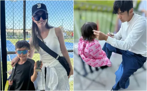 ▲周杰倫7歲兒正面照曝光!奪網球賽冠軍 靦腆酒窩被讚:超像爸爸(圖/昆凌IG) ▲周杰倫7歲兒正面照曝光!奪網球賽冠軍 靦腆酒窩被讚:超像爸爸(圖/昆凌IG)