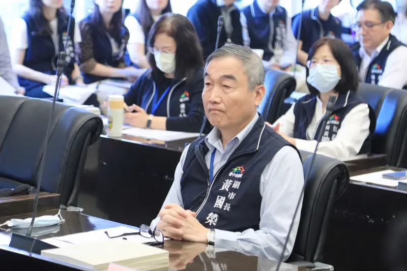 ▲台中市副市長黃國榮證實，吳存金一早就請下屬將辭呈送到市長室。（圖／台中市政府提供，2025.03.03）