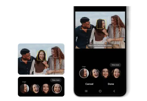 ▲Galaxy A56 進一步強化相機系統，並導入「Best Face」功能，透過 AI 自動合成最佳表情，確保團體合照不會有人被拍醜。（圖／官方提供）