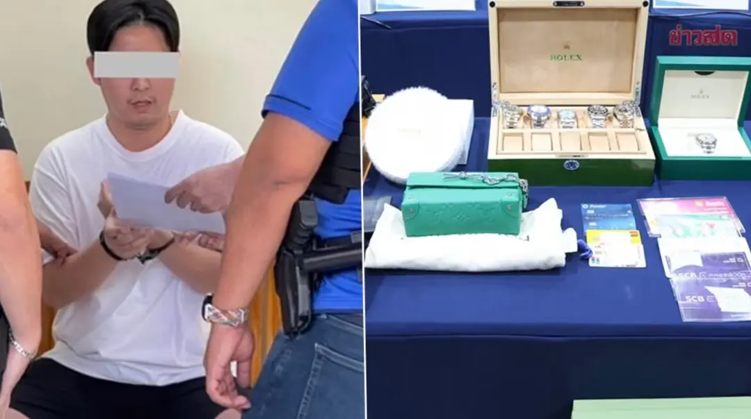 ▲ 泰國警方查封毒梟住處總值超過2300萬泰銖（約新台幣2230萬元）。（圖／翻攝自X）