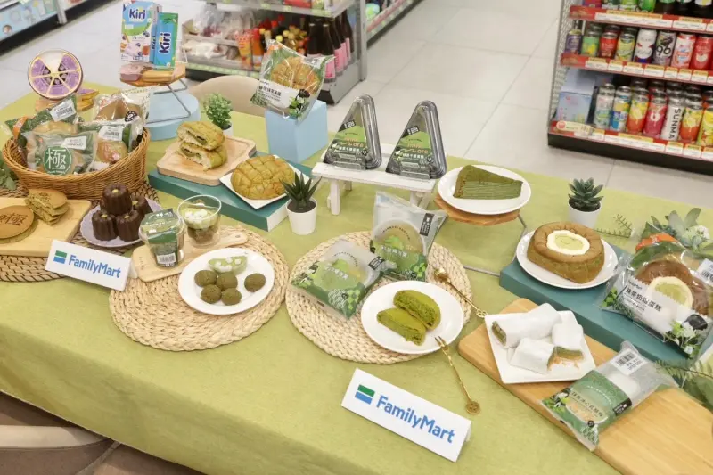 ▲全家抹茶季正式登場，自3月5日起陸續推出10款特色新品，「全家行動購」精選近30款抹茶商品。（圖／記者李政龍攝）