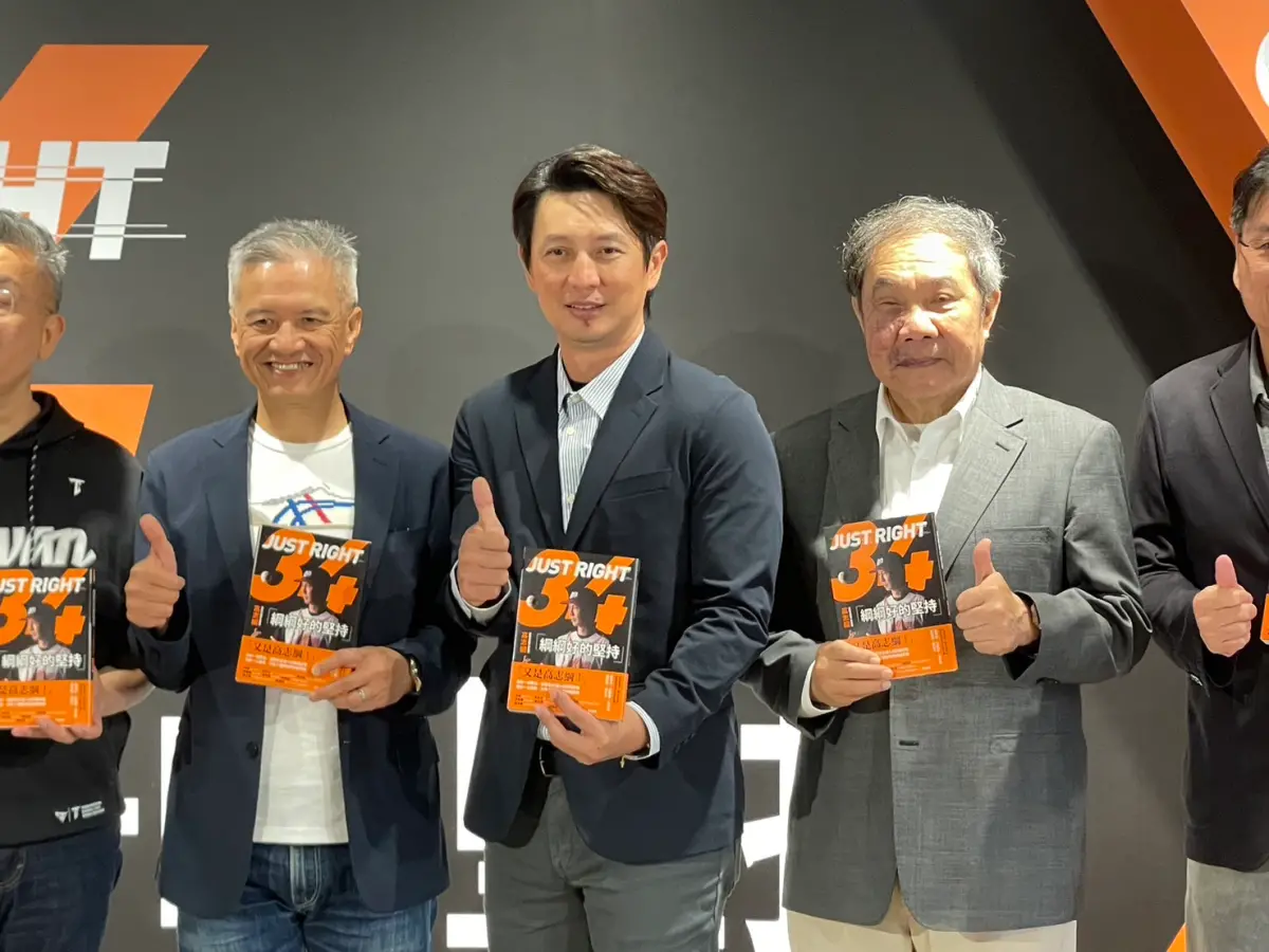 ▲統一獅首席教練高志綱，發表首本著作《綱綱好的堅持》，談到從棒球捕手斜槓作家的原因。（圖／記者林子翔攝）