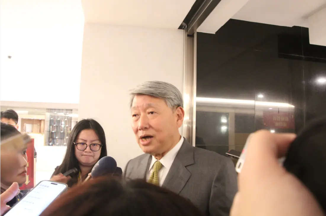 ▲當被問到是否對於台積電赴美投資感到樂觀，經濟部長郭智輝表示樂觀，「做這樣的決定，我們在支持他！」（圖／記者鍾泓良攝影）