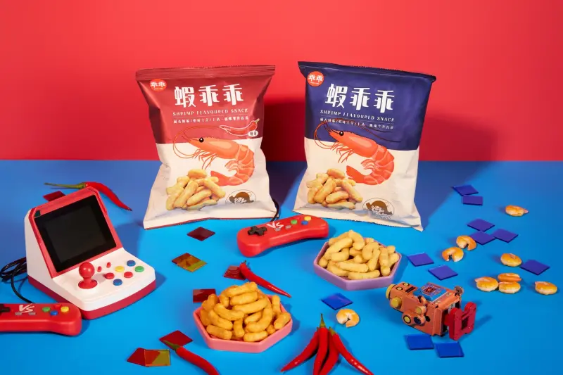 ▲國民零食也要來嘗「鮮」，濃郁蝦香涮嘴易上癮。（圖／品牌提供）