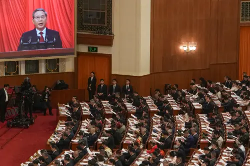 影/中國兩會登場!李強重申「堅決反對台獨」 經濟成長目標估5%