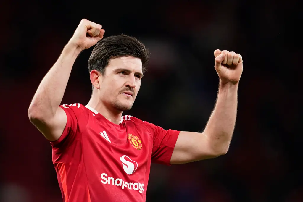 ▲今（5）日，Harry Maguire迎來了自己32歲的生日，這位英格蘭中衛自2019年以創紀錄的8000萬英鎊轉會費加盟曼聯以來，經歷了不少波折，卻依然在球隊中保持著重要地位。（圖／美聯社／達志影像）