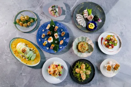 全台最高自主餐廳「饗 A Joy」也推出多道春季新菜。(圖/饗賓餐旅集團提供) ▲全台最高自主餐廳「饗 A Joy」也推出多道春季新菜。(圖/饗賓餐旅集團提供)
