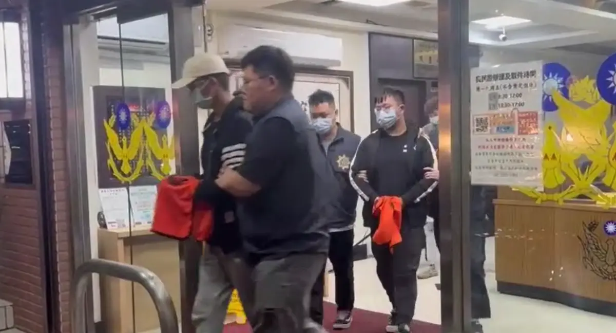 ▲永和分局警方偵辦王大陸涉及教唆傷害案，於4日拘提王等2名犯嫌後，再於昨（5）日，分別自桃園及台中陸續拘提3名共犯到案。（圖／警方提供）