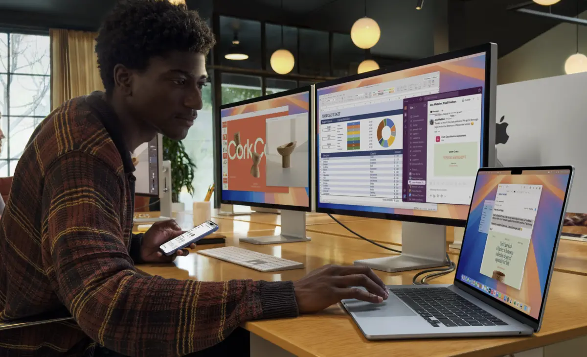 ▲MacBook Air M4可以支援兩台螢幕外接，對於商務人士來說更具誘因。（圖／翻攝官網）