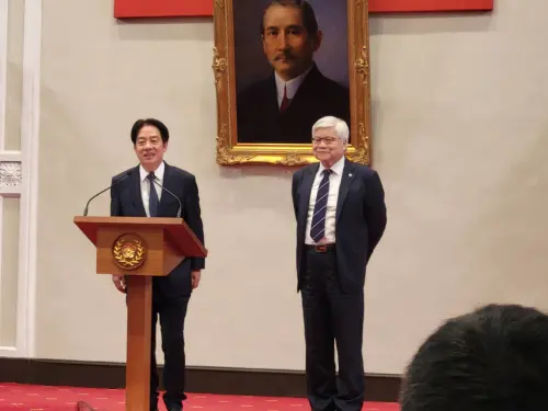 ▲總統賴清德與魏哲家共同召開記者會。（圖／記者陳佩君攝，2025.03.06）
