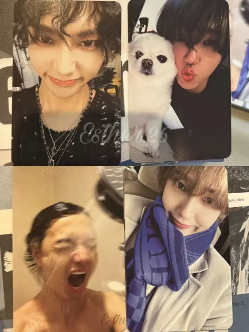 藝聲的「超好笑洗澡卡」(左下),出版後笑瘋許多粉絲。(圖/theqoo) ▲藝聲的「超好笑洗澡卡」(左下),出版後笑瘋許多粉絲。(圖/theqoo)