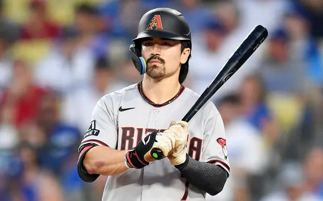 ▲距離明年經典賽還有一年時間，有球迷已經預排出中華隊的夢幻先發打線，其中第一棒為台美換血球星「卡仔」Corbin Carroll。（圖／美聯社／達志影像）