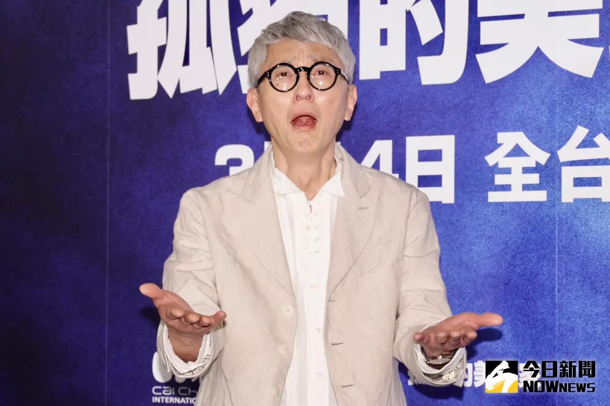 ▲松重豐來台宣傳《電影版孤獨的美食家》，記者會上化身「五郎」超逗趣。（圖／記者李政龍攝）