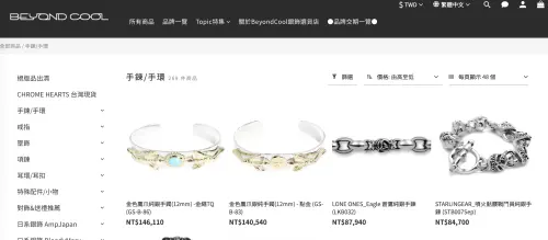 ▲藝聲遺失的手環品牌為Chrome Hearts（克羅心），最高單價14萬，最低5000元。（圖／Chrome Hearts官網）