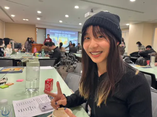 ▲台灣師範大學公民教育與活動領導學系陳怡潔，透過講座了解在台港人的困境。（圖／記者陳偉周攝）